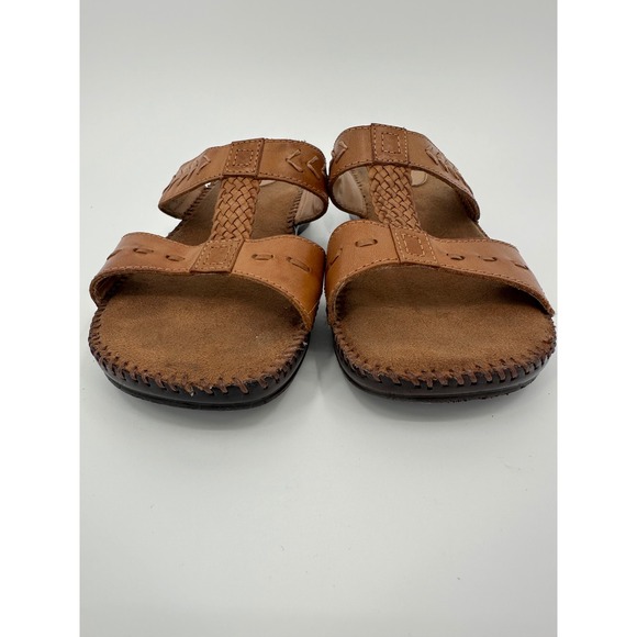 Airstep Leather Sandals Slides Comfort Casual Brown‎ Shoes - Picture 7 of 10